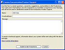 Built-in Product Support form