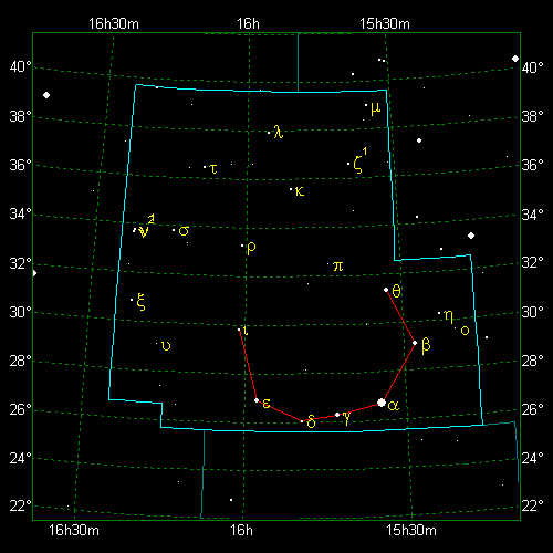 Star Diagram: Corona Borealis