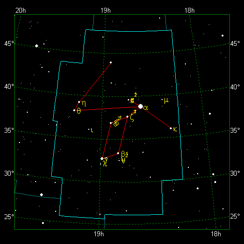 Lyra Star Chart